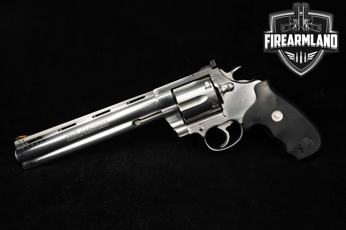 2002 Colt Anaconda 44 Rem Mag 8" Stainless DA/SA Revolver