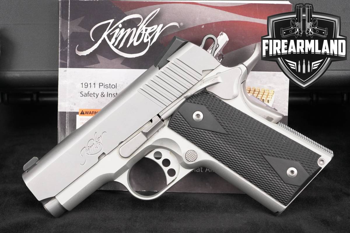 Kimber Stainless Ultra Carry II 45 ACP 1911 3 +2 MAGS, ORIG CASE & HOLSTER