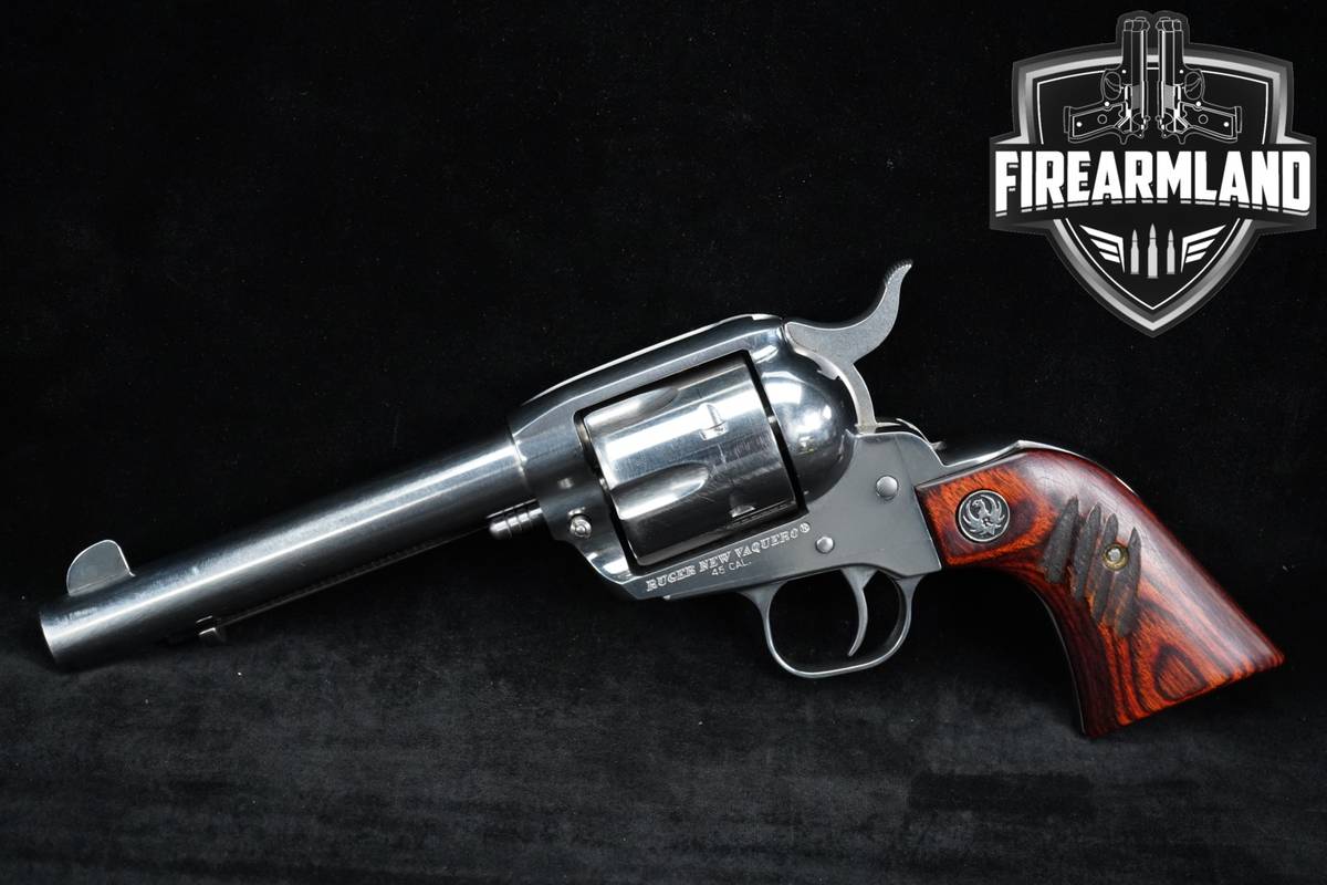 Ruger New Vaquero 45 Colt 5.5" High-Gloss Stainless +ORIG BOX