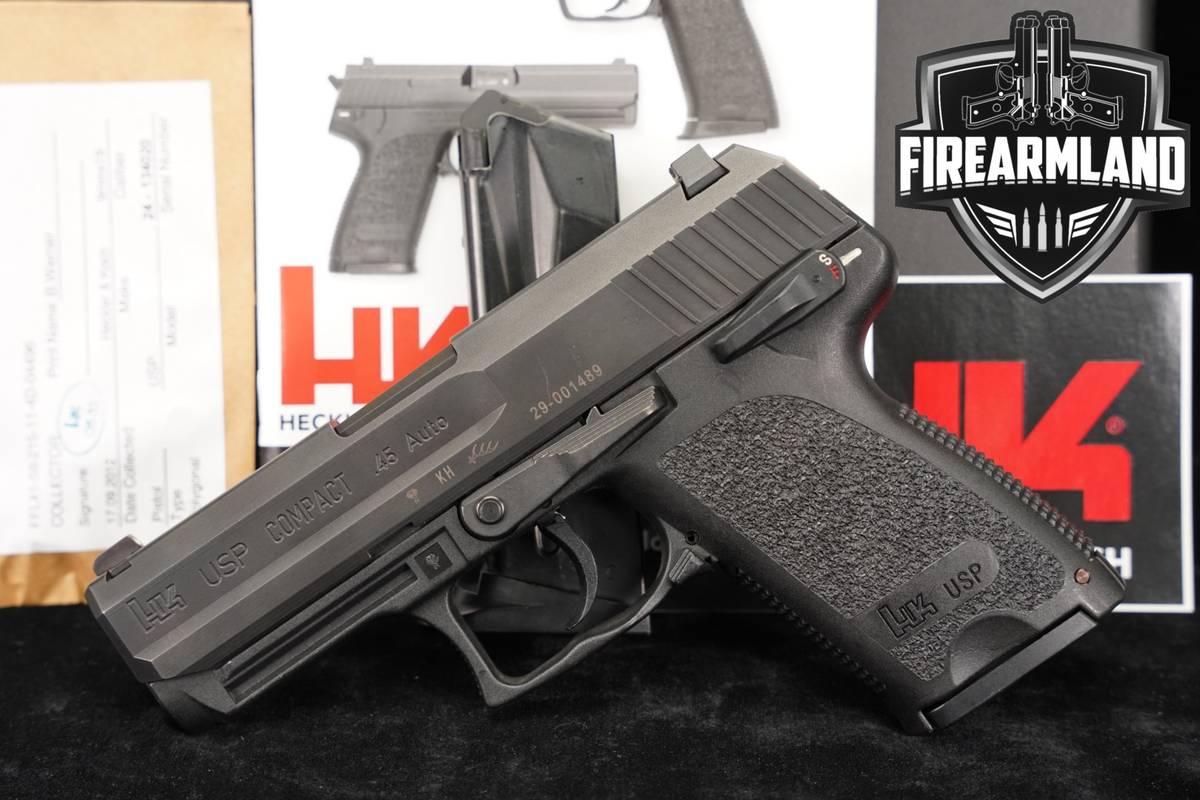 Heckler & Koch USP45 Compact 45 ACP H&K USPC USP C DA/SA +2 MAGS, CASE