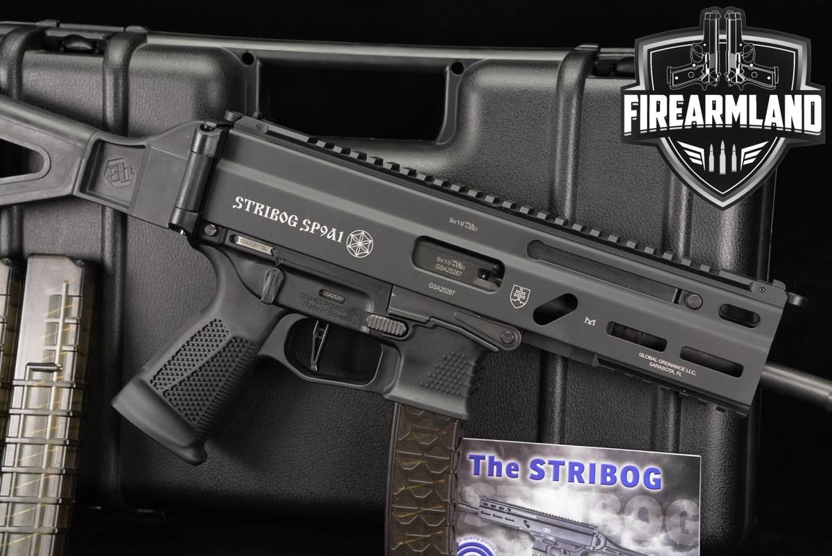 Grand Power Stribog SP9A1 Gen II 9mm SP9-A1 PDW BRACE +3 MAGS & ORIG CASE