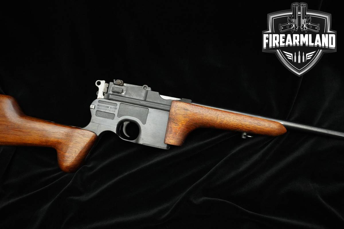 RARE 4-DIGIT 1897 C&R Mauser C96 Carbine 7.63x25 16" Blued C96 Mauser C-96