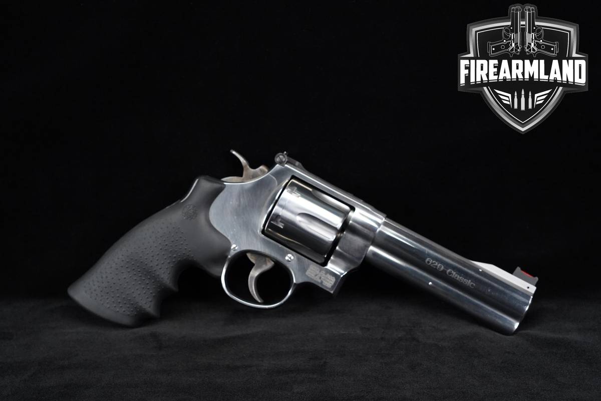 Smith & Wesson Model 629-6 Classic 44-Magnum 5" +ORIG CASE & SPEED LOADERS