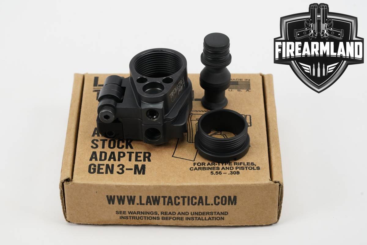 LAW Tactical AR Folding Stock Adapter Gen 3-M 3M +ORIG BOX