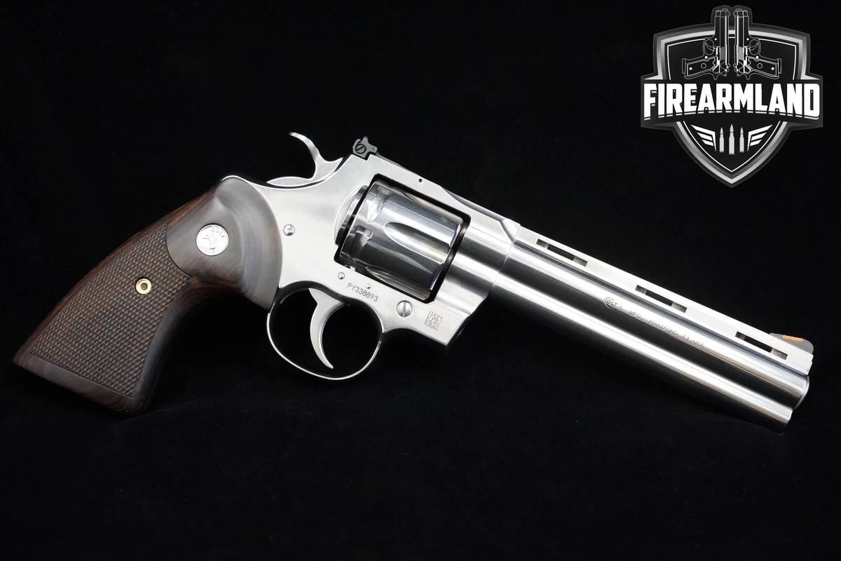 Colt Python Stainless 357 Magnum 6" Stainless Steel Colt-Python +ORIG CASE
