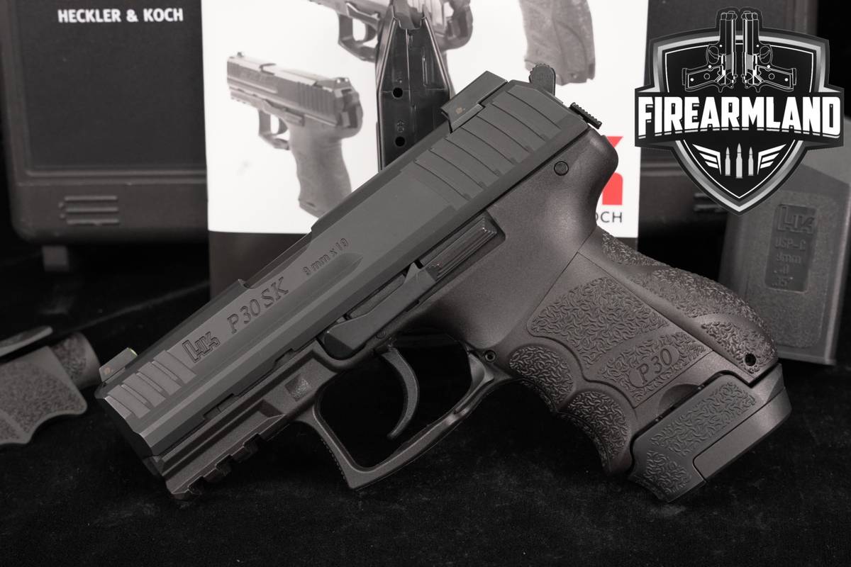 Heckler & Koch P30SK V3 9mm 3.27" H&K P 30 P30 SK DA/SA +2 MAGS, ORIG CASE