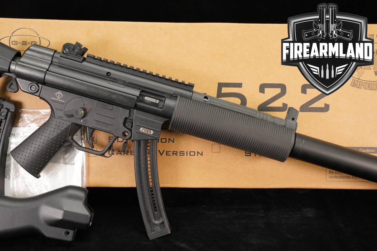German Sport Guns GSG-522 SD 22LR MP5 Faux Suppressor +3 MAGS, ORIG BOX