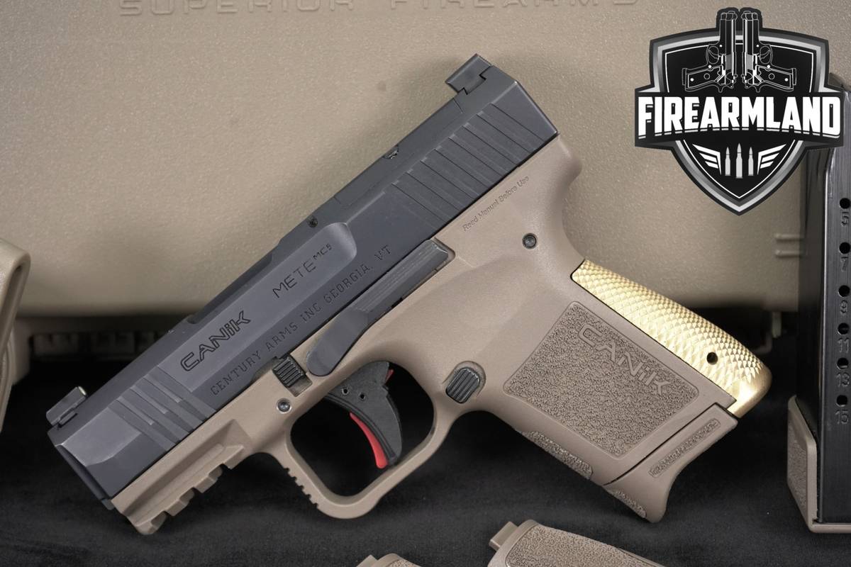 Canik METE MC9 9mm Optics-Ready Two-Tone FDE +2 MAGS, ORIG CASE & HOLSTER