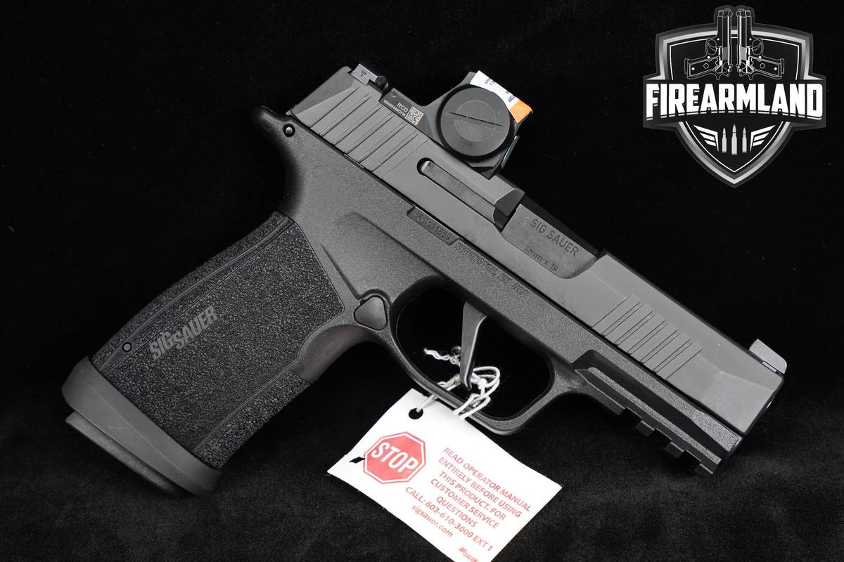 Sig Sauer P365 XMacro 9mm 3.7" P-365 Macro +3 MAGS, ORIG CASE & ROMEO-X