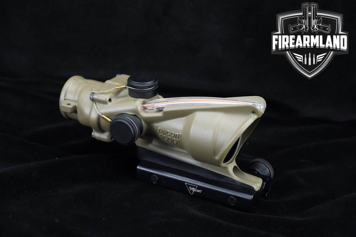 Trijicon ACOG 4X32 .223 / 5.56 - BDC Red Chevron Reticle FDE Trijicon OPTIC
