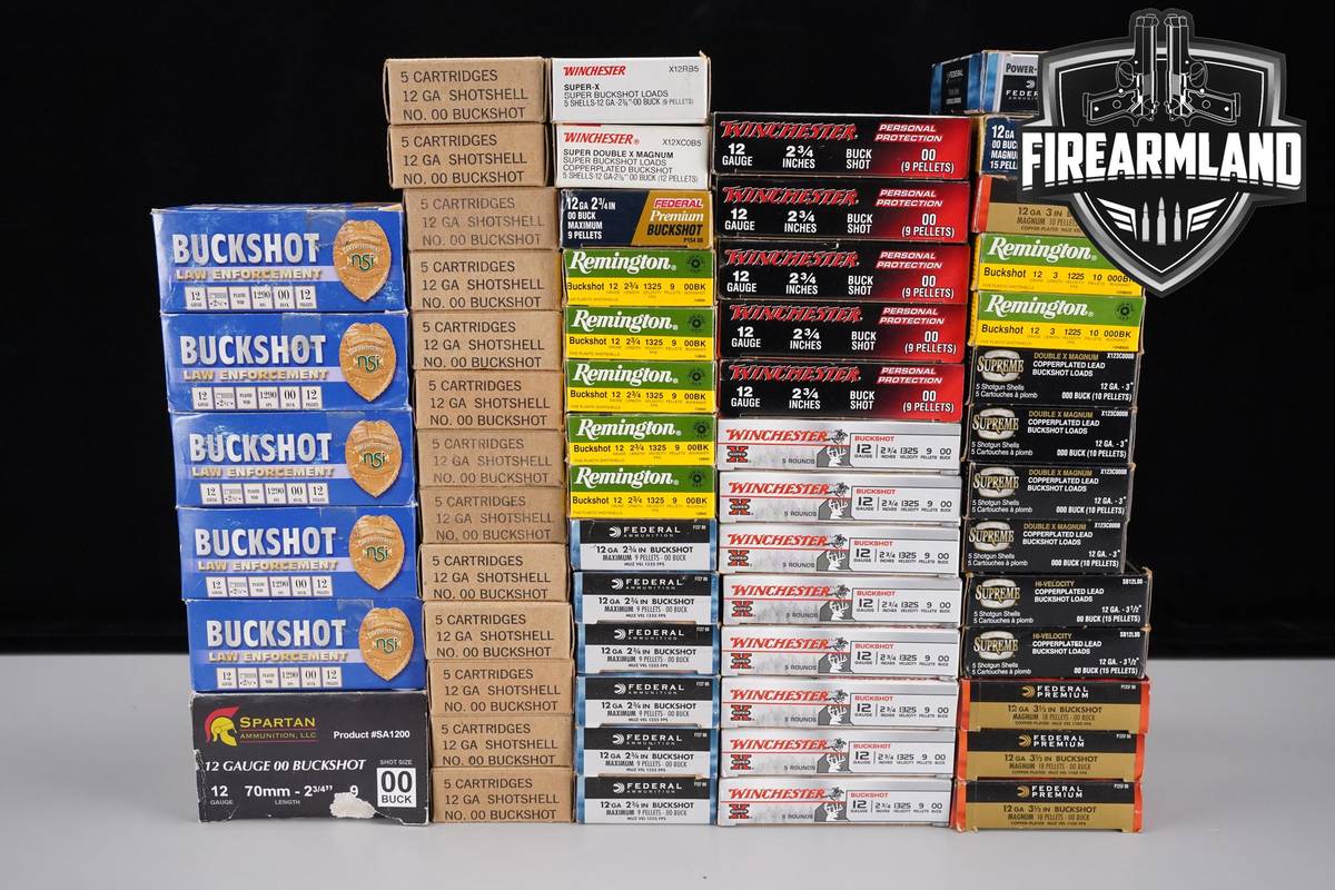 340 RDS! 12 Gauge Buckshot Ammo 12 Ga