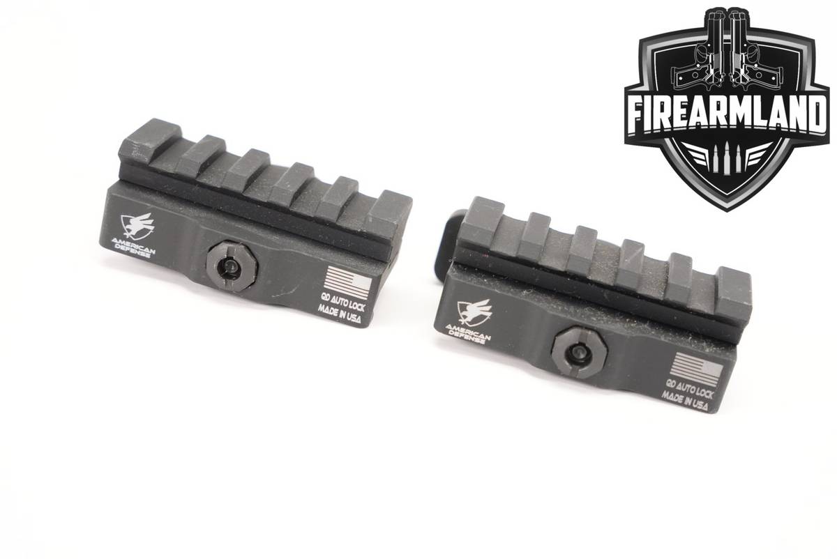 TWO (2) American Defense Picatinny Riser Mounts AD-170-VPG AD170VPG