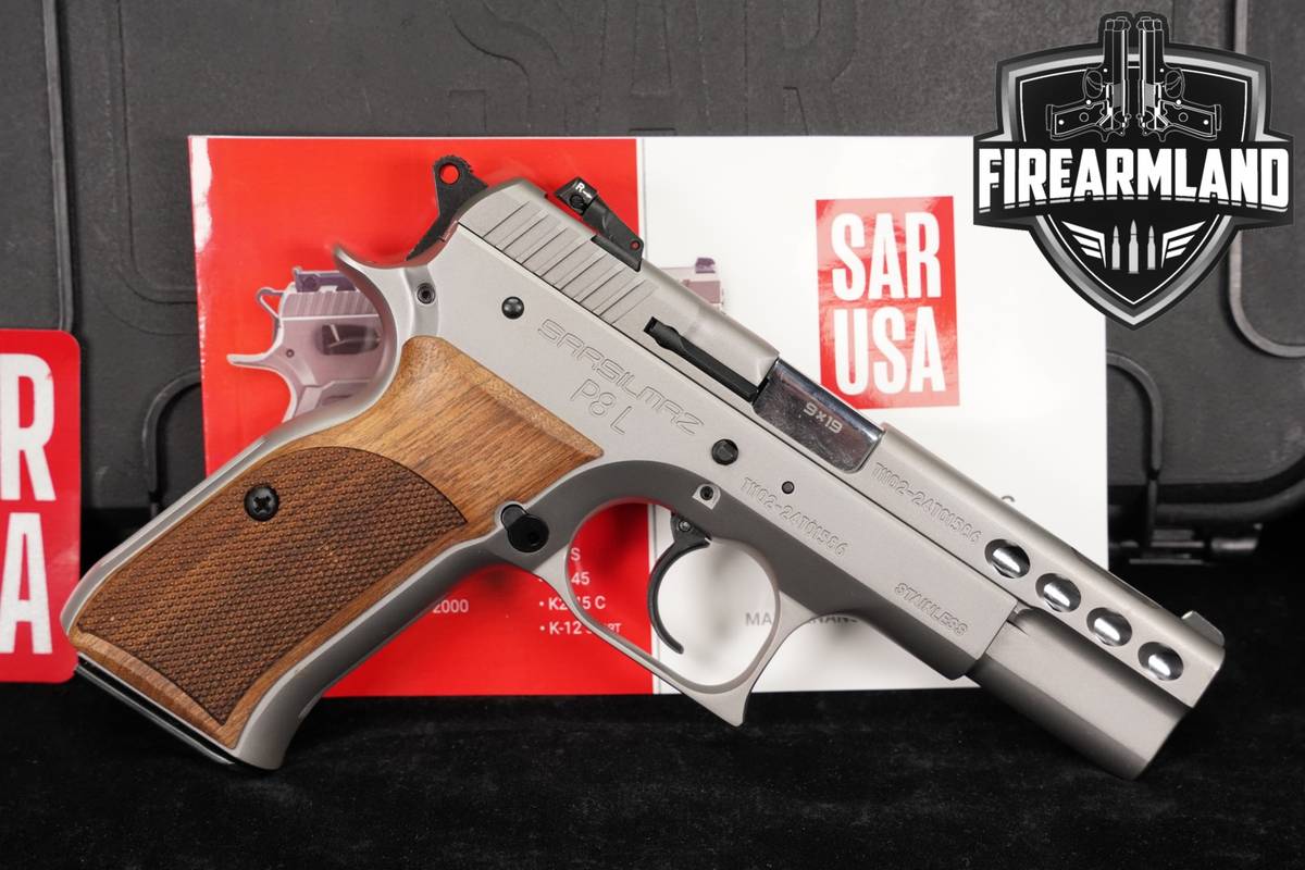 Sarsilmaz SAR P8 L Stainless 9mm 4.6" P8L P 8L +ORIG CASE