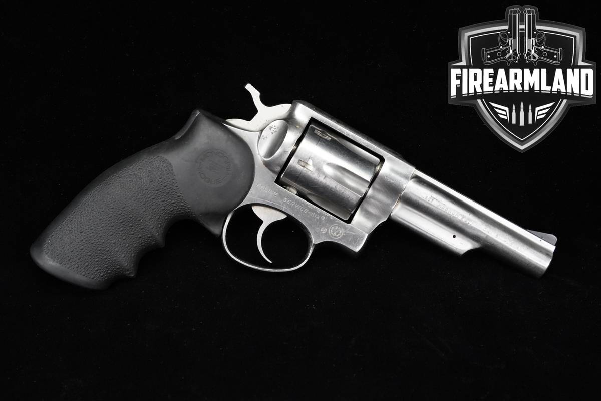 1980s Vintage Ruger Police Service-Six Series 357 Magnum 4" Stainless DA/SA