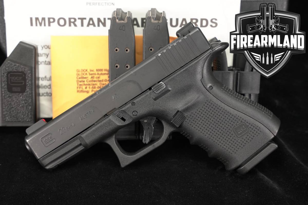 Glock 23 Gen4 G23 Gen 4 40 S&W 4.02" +3 MAGS & ORIG CASE