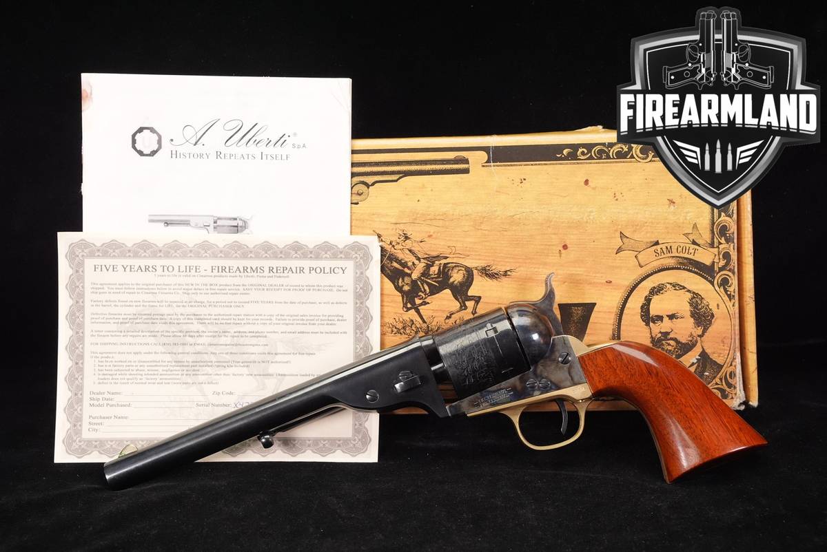 A Uberti 1872 Open Top Dual-Caliber 38 Colt/Special 7.5" +ORIG BOX