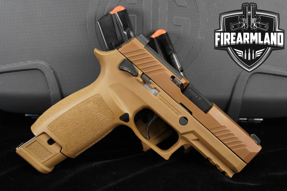 Sig Sauer P320-M18 Manual Safety 9mm 3.9" Coyote P-320 +3 MAGS & ORIG CASE