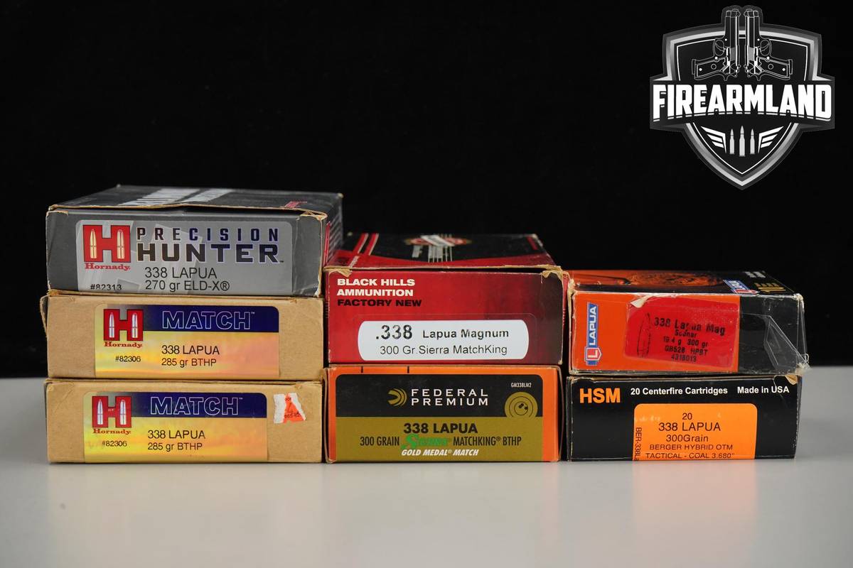 130 RDS! 338 Lapua Magnum Ammo 338LM