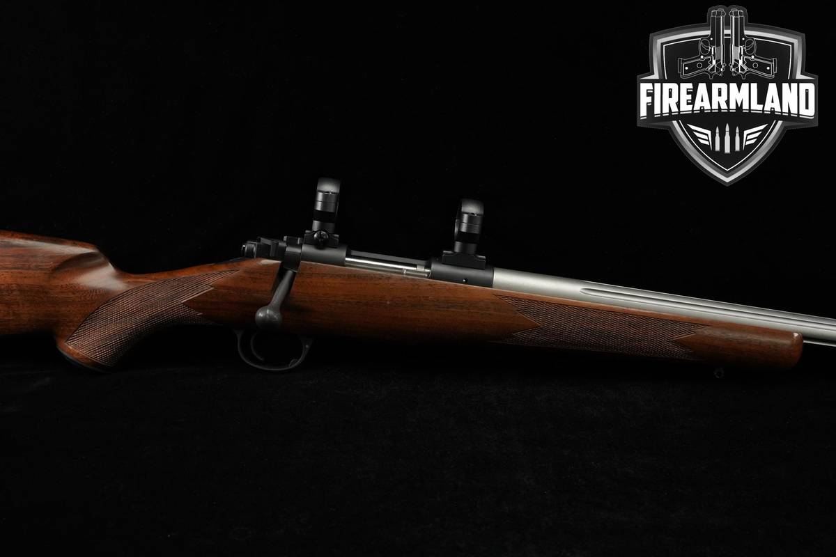 Kimber Model 84M Varmint 204 Ruger 24" Fluted Heavy Stainless & Walnut