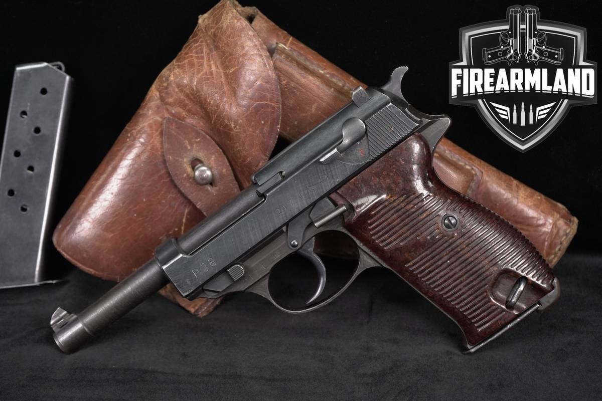 MATCHING SLIDE & FRAME 1944 Walther P.38 AC 44 P 38 WW2 WWII +2 MAGS