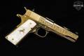 Colt Government Model El Ranchero Limited Edition, No. 63 of 300 .38 Super 24K Gold Plated in Excellent Condition Image 4