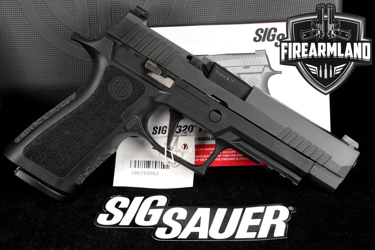 Sig Sauer P320 XFULL X-Series Optics-Ready 9mm 4.7 P 320 +3 MAGS, ORIG CASE