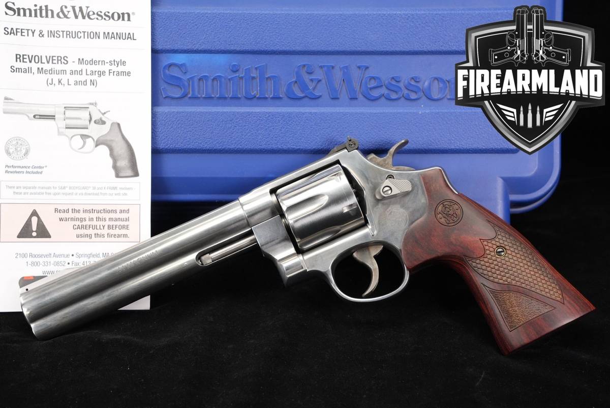 Smith & Wesson Model 629-6 Deluxe S&W 44 Rem Mag 6.5 Satin Stainless DA/SA