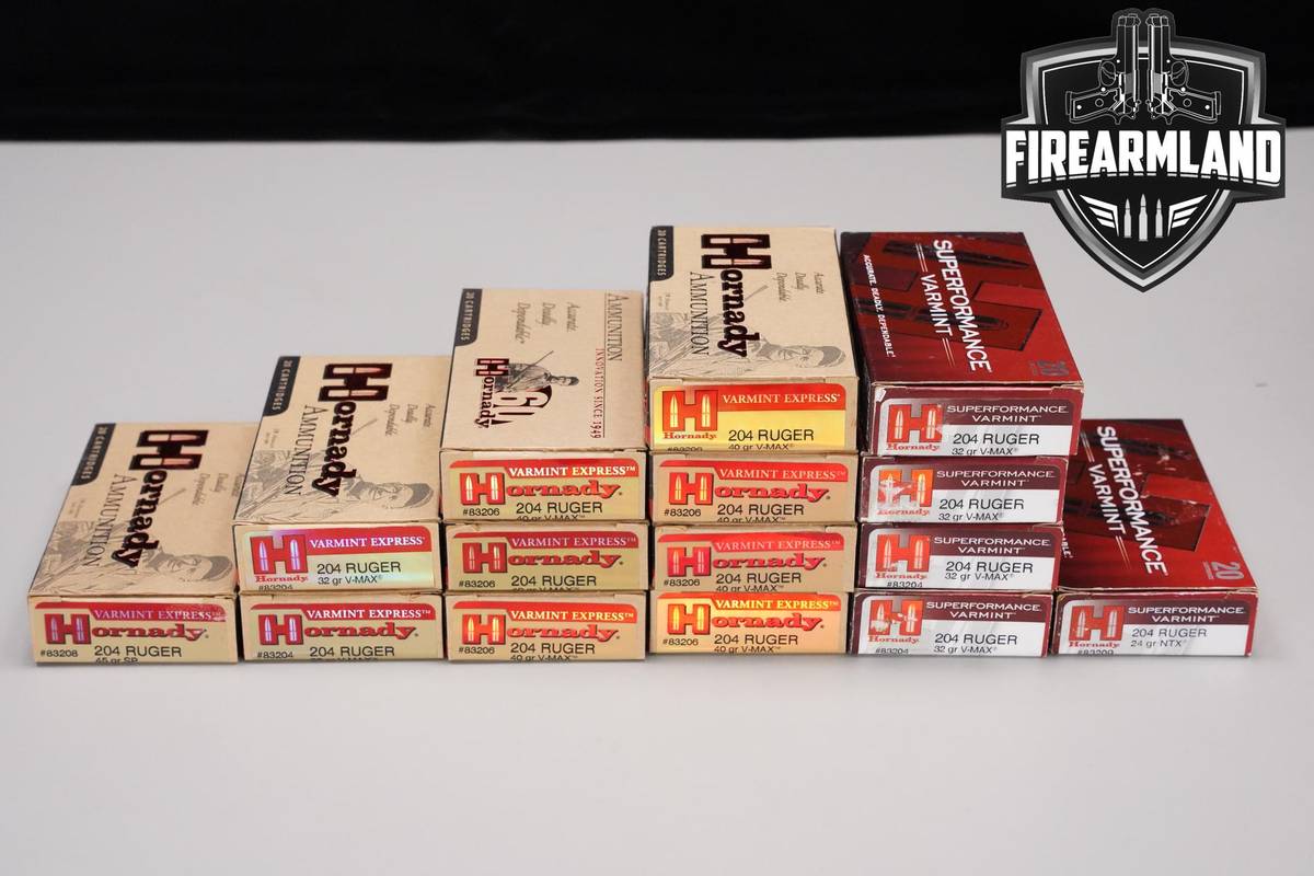 HORNADY 204 Ruger Ammunition 204-Ruger Ammo 300 ROUNDS