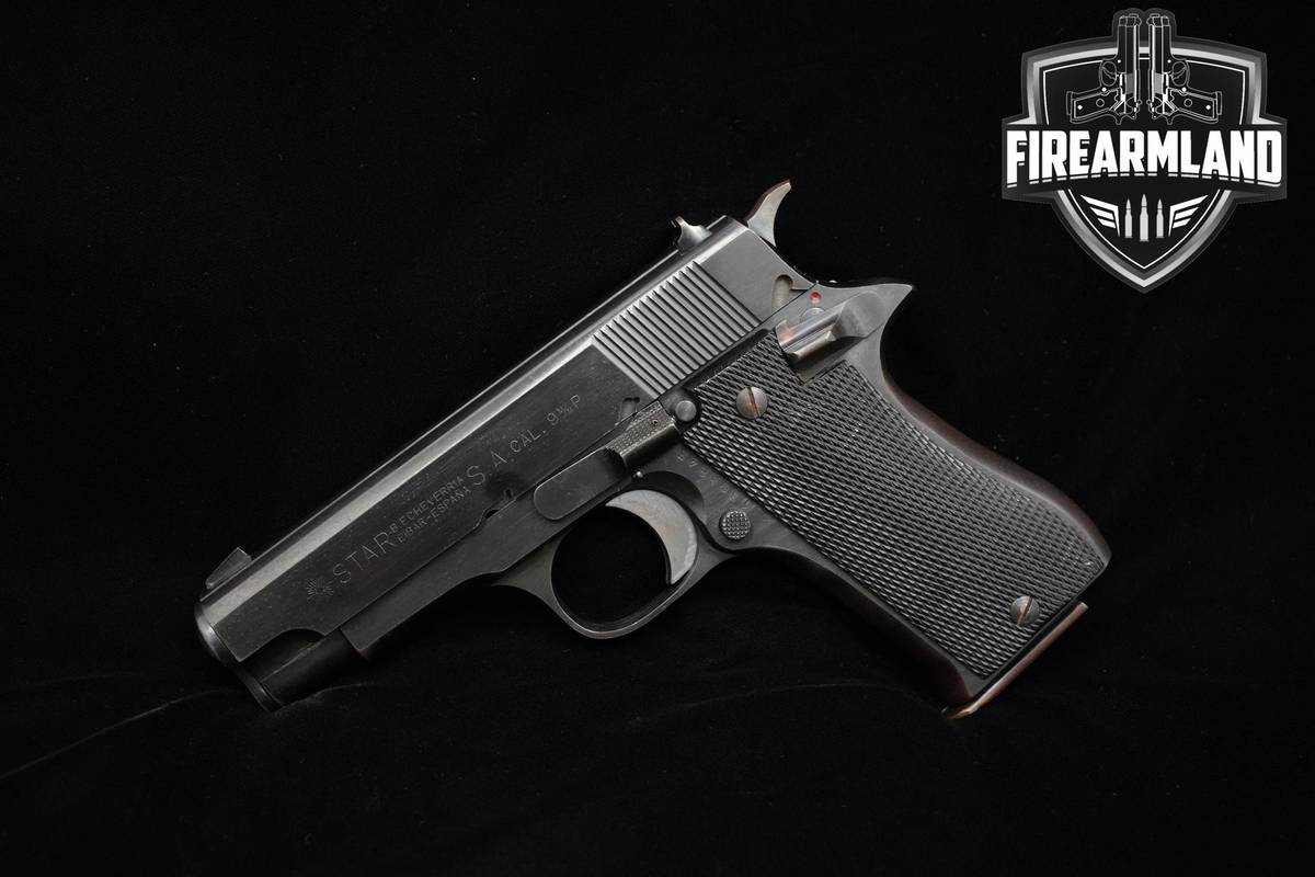 VINTAGE 1976 Star Model BM 9mm 8+1 1911 3.9" Blued Star BM