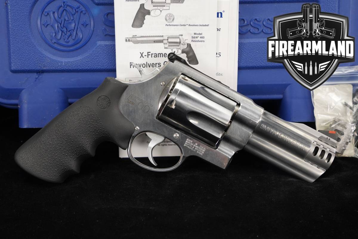 Smith & Wesson Model 500 S&W Magnum 4" Satin Stainless PORTED +ORIG CASE