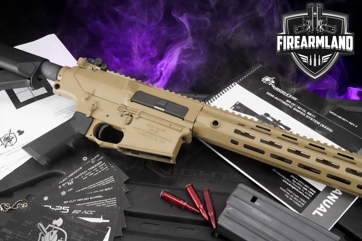 Knights Armament KAC SR-25 E2 ACC M-LOK 7.62 NATO AR-10 AR10 16" +ORIG CASE