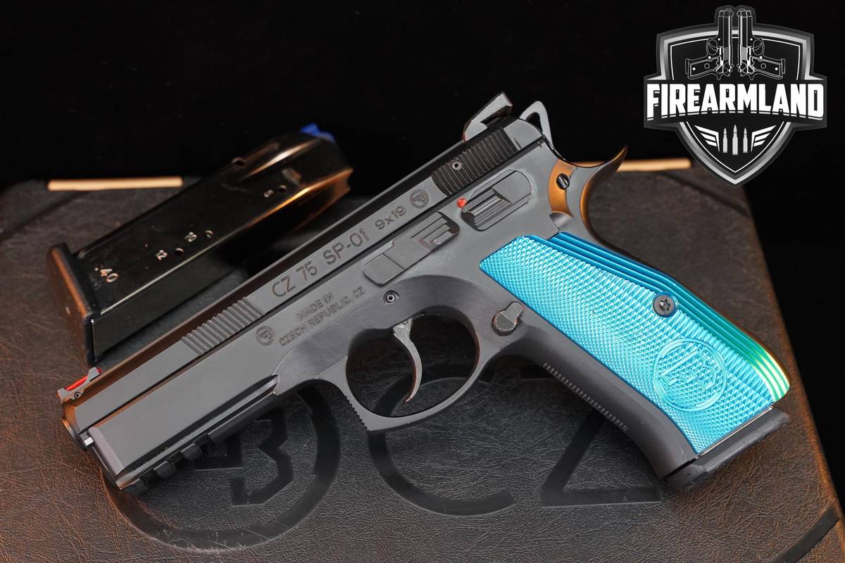 2021 CZ 75 SP-01 Competition Blue 9mm 4.6" CZ75 SP01 +2 MAGS & OG CASE