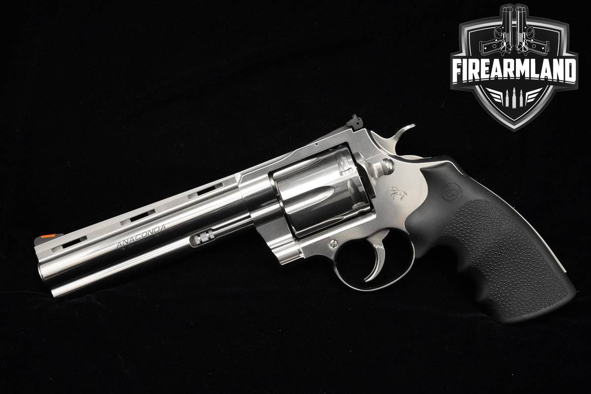 Colt Anaconda 6" 44 Magnum Stainless Steel Colt +ORIG CASE