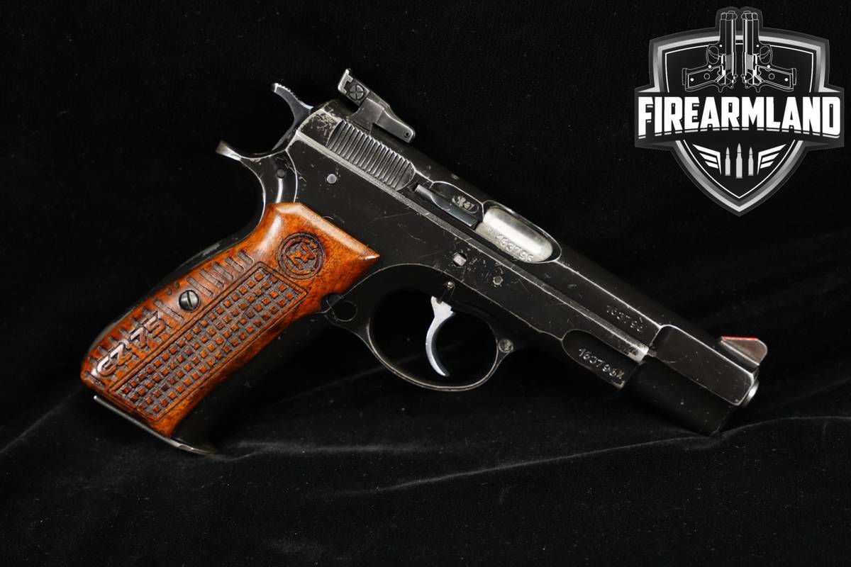 1987 CZ Model 75 pre-B Target 9mm 4.7" CZ75 M75 Blued DA/SA