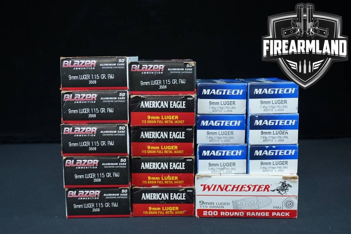 1000 RDS! 9mm Ammo 9-mm Ammunition
