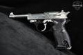1942 Walther P.38 ac 42 9mm Luger Two-Tone Black & Silver in Good Condition Image 4