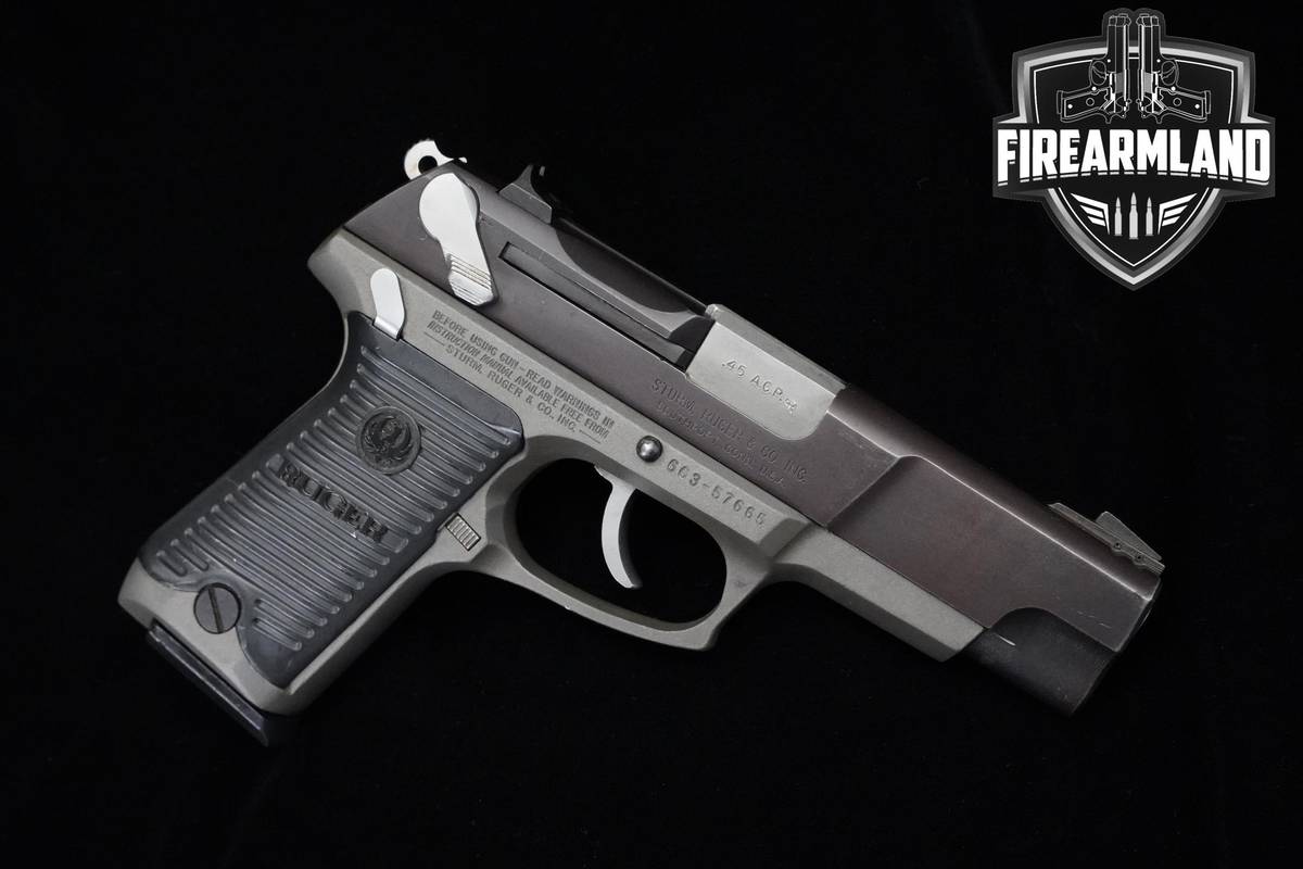 2003 Ruger P90 45 ACP 4.5" two tone Ruger P-90 +3 MAGS