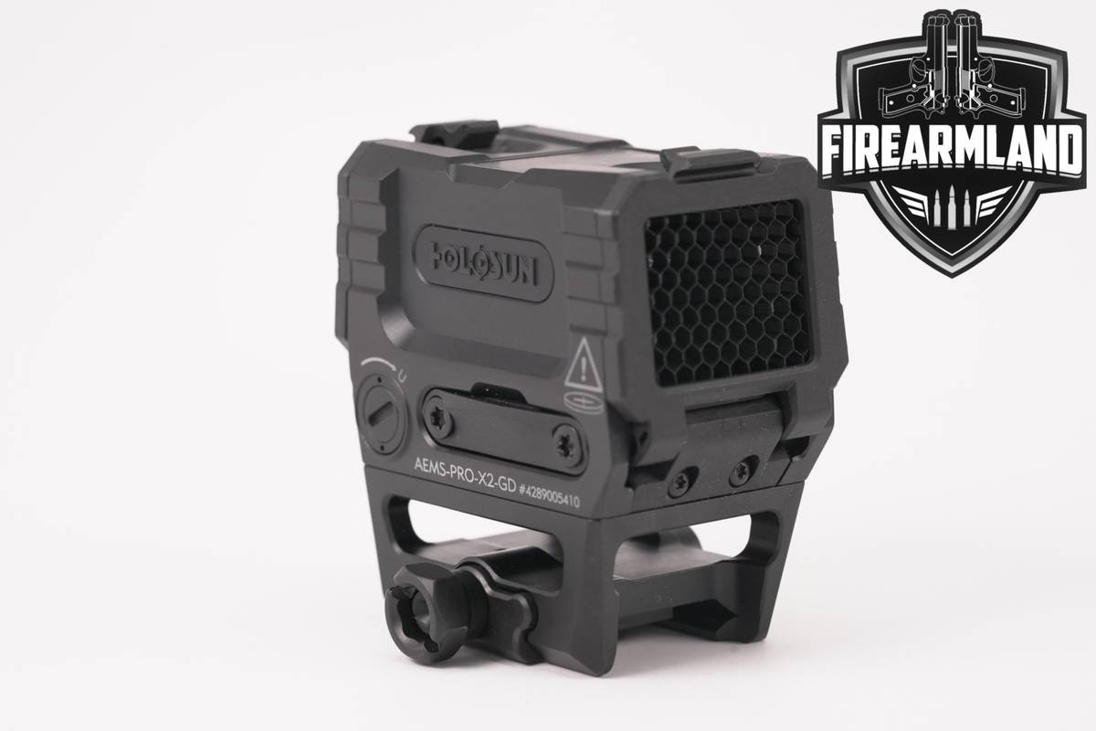 Holosun AEMS-PRO-X2-GD 2 MOA Dot & 65 Circle Gold Red Sight RDS