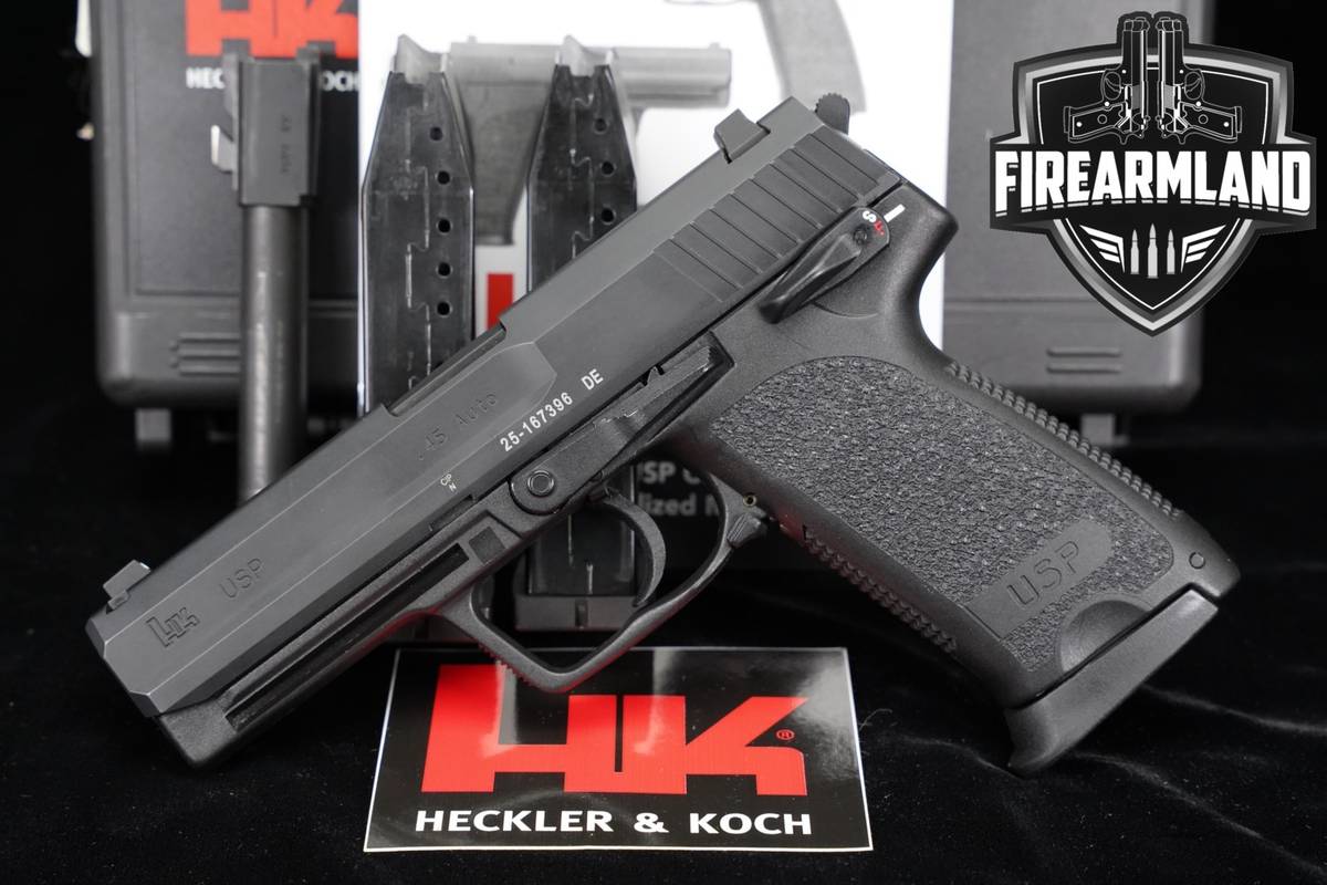 Heckler & Koch H&K USP45 45 ACP 4.41" +3 MAGS & ORIG CASE