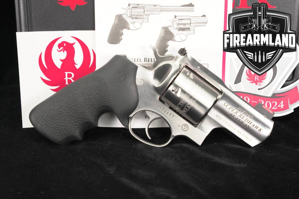 Ruger Super Redhawk Alaskan 454 Casull 2.5" Satin Stainless +ORIG CASE