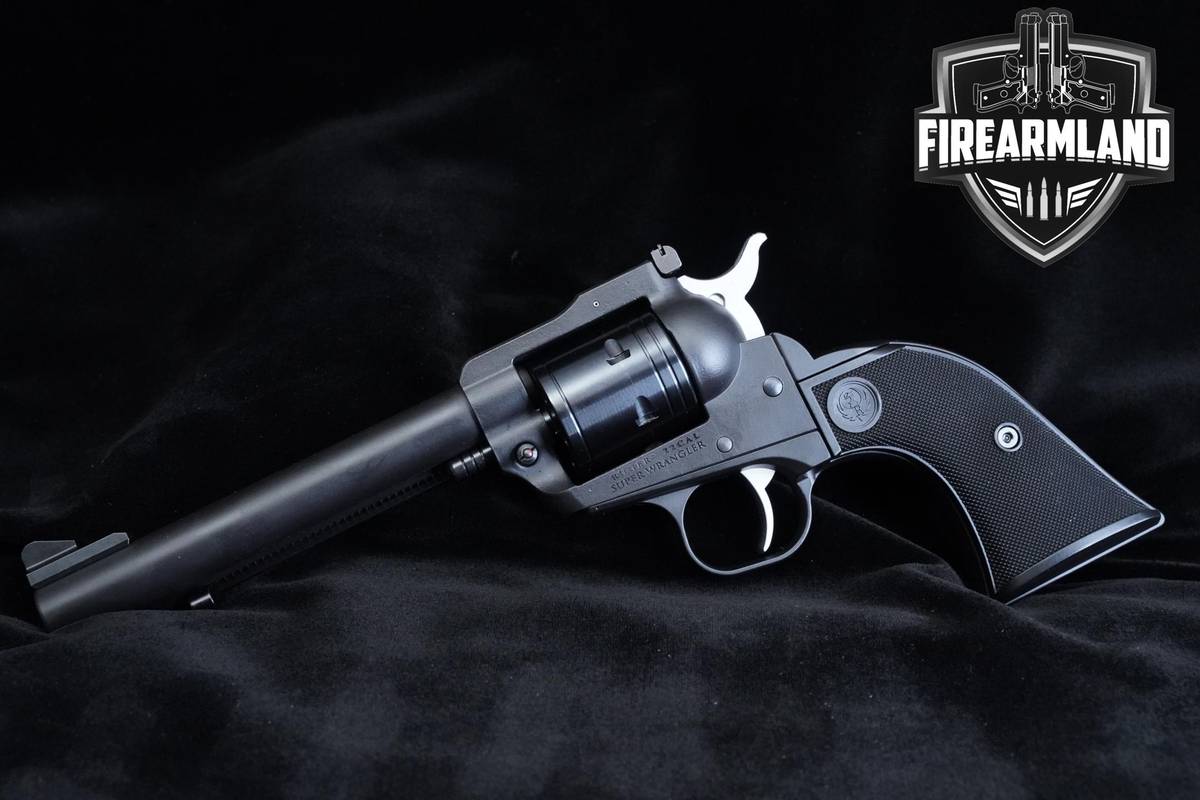 Ruger Super Wrangler 22 LR/22 WMRF 5.5" Black Cerakote Ruger +ORIG BOX