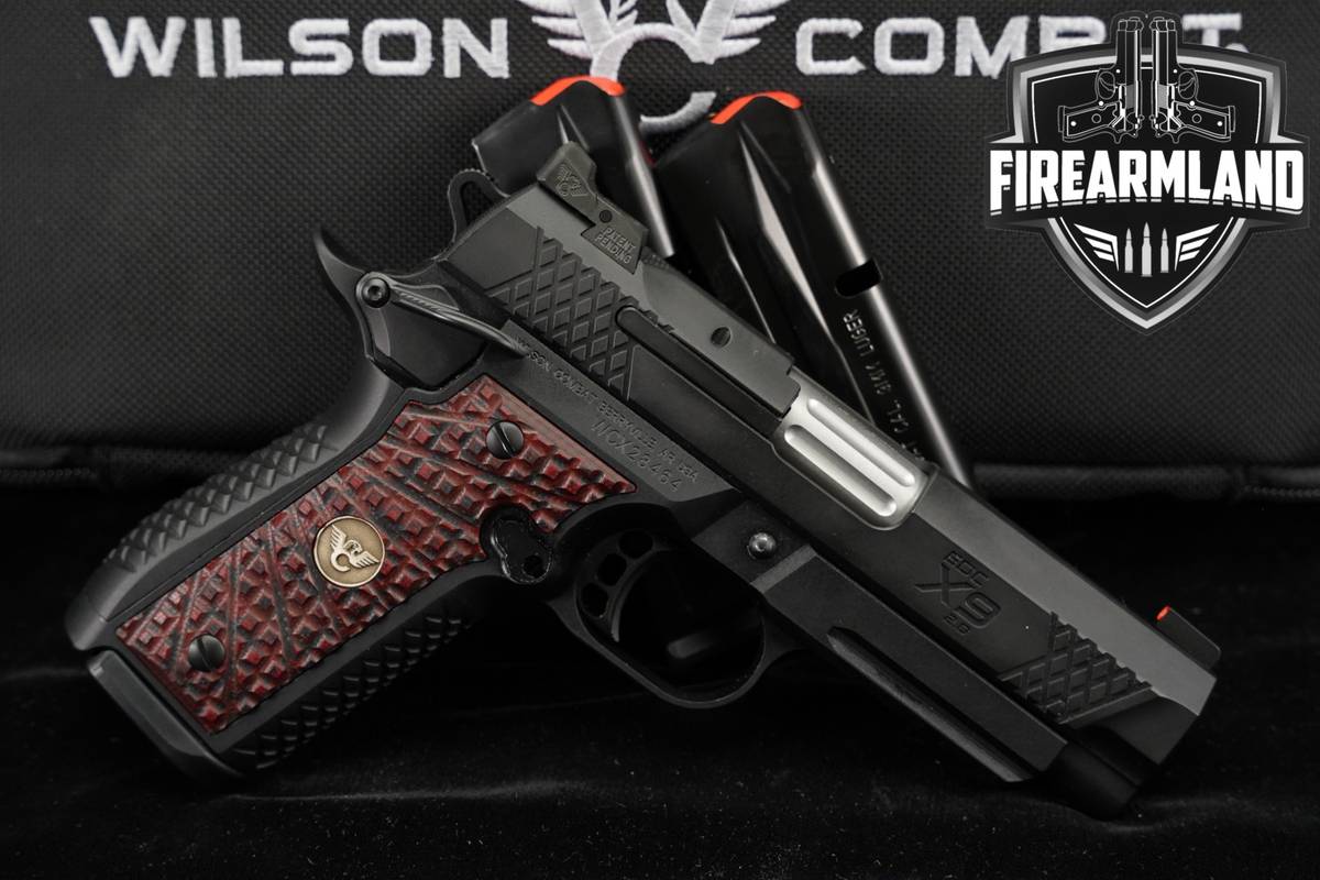 Wilson Combat EDC X9 2.0 9mm WC 4 Stainless EDCX9 1911 +3 MAGS, CASE