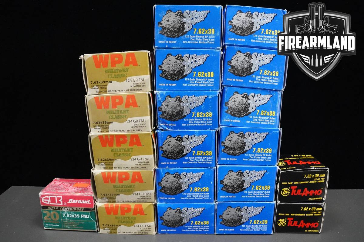 7.62x39 Ammo 762x39 Ammunition 400 ROUNDS