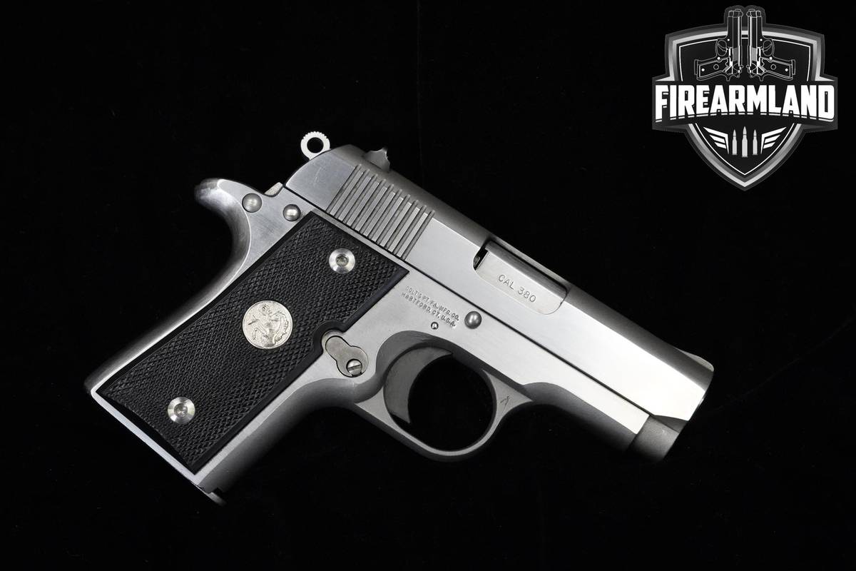 1990 Colt Mustang MKIV/ Series 80 380 ACP 2.75" Stainless Steel Colt