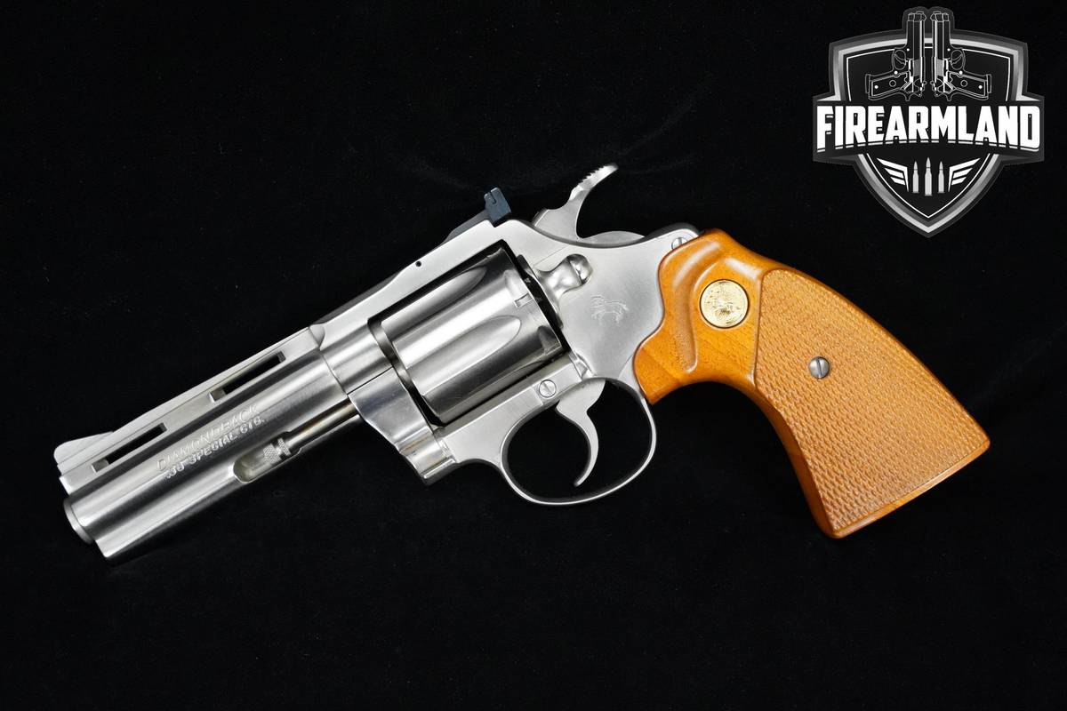 VINTAGE 1981 Colt Diamondback 38-Special 4" Nickel Colt-Diamondback DA/SA