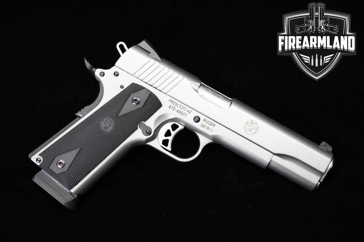 Ruger SR1911 Stainless 45 ACP 1911 5" Stainless Steel Ruger 1911 3MAGS