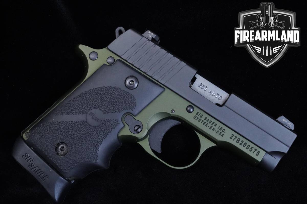 Sig Sauer P238 Army Green 380 ACP 2.7" Sig-Sauer P238 P-238 ORIG CASE