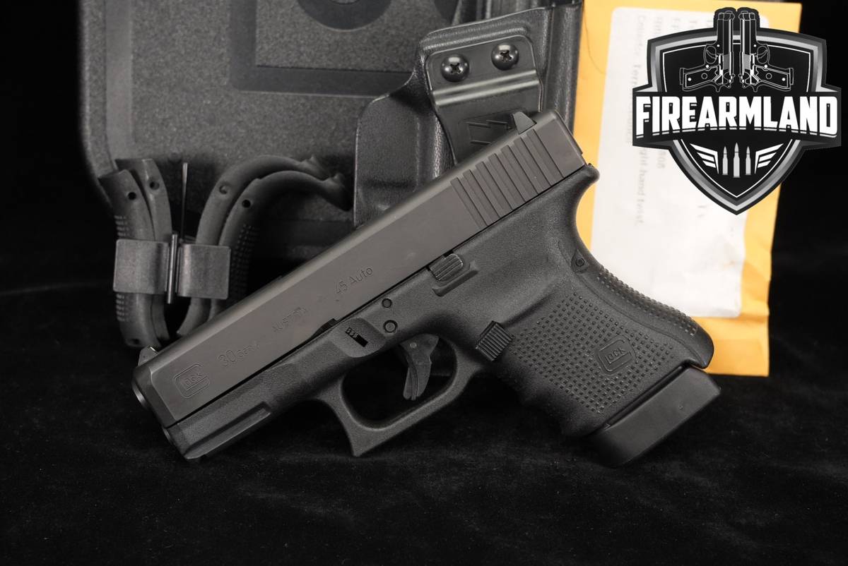 Glock 30 Gen4 G30 Gen 4 45 ACP 3.78 +ORIG CASE & HOLSTER