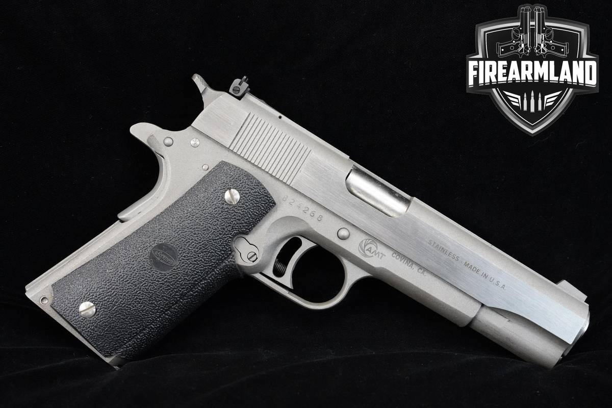 AMT Hardballer 45 ACP 1911 5" Stainless Steel AMT 1911 +ORIG BOX & 2MAGS