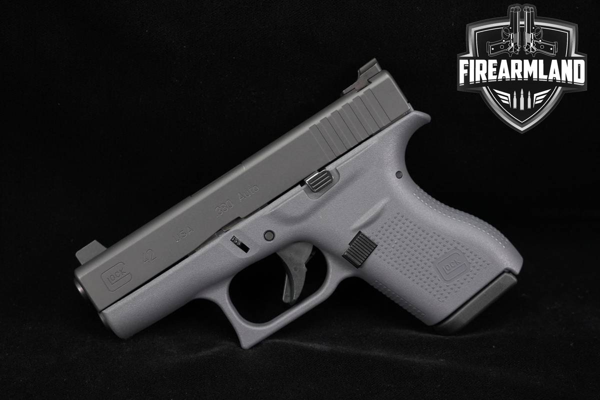 Glock 42 Slimline 380 ACP G42 Grey +4 MAGS & ORIG CASE